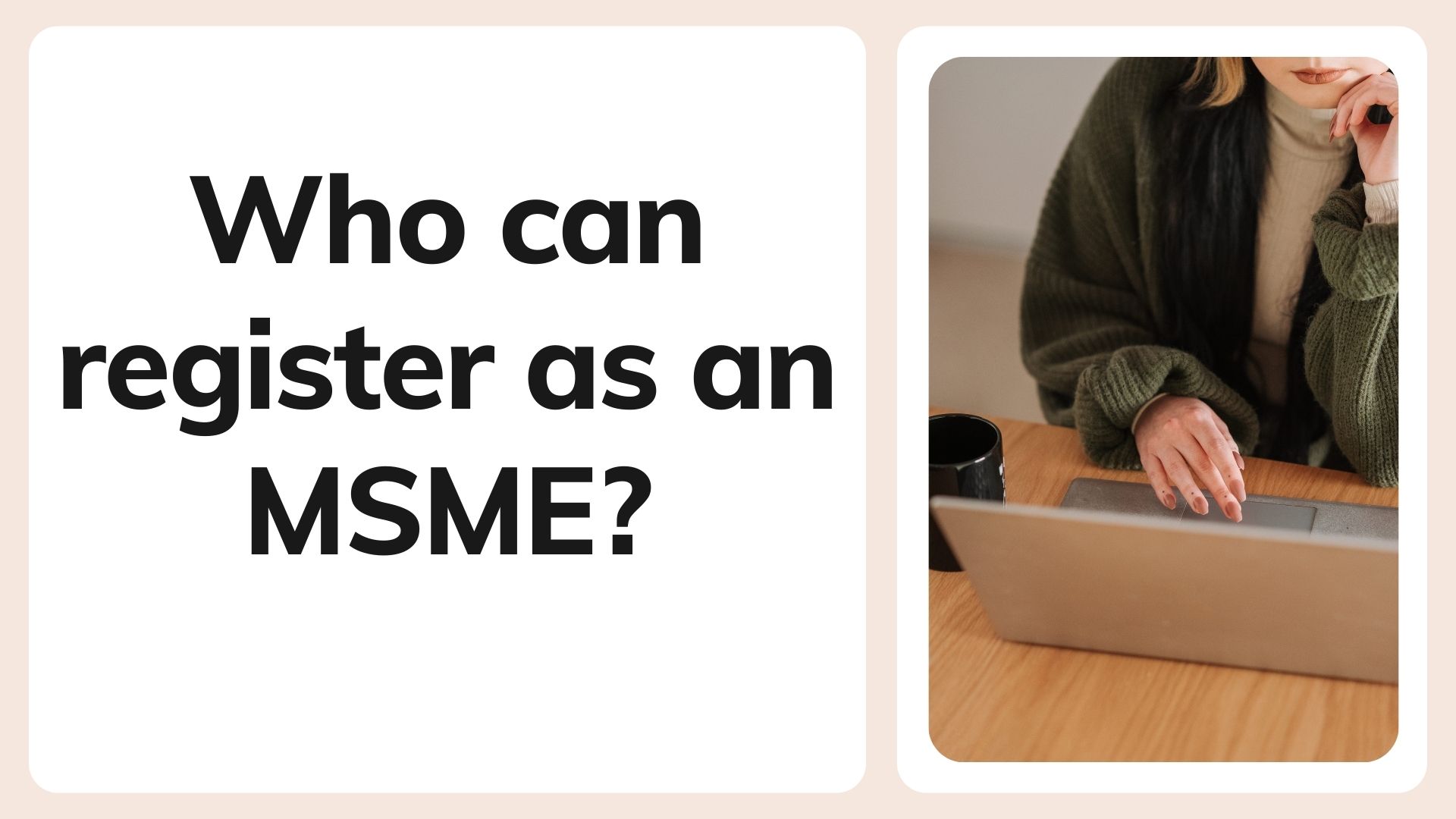 Who can register as an MSME